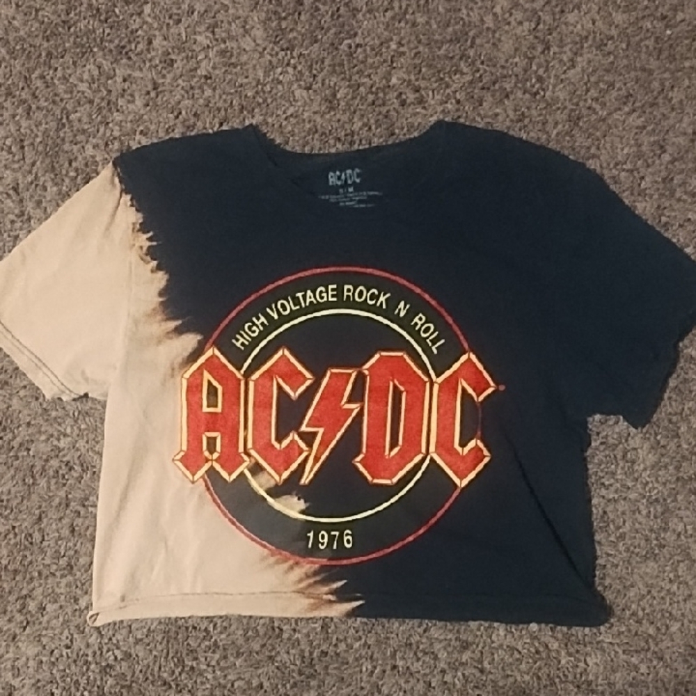 #3110 AC/DC High Voltage Kids Tee - Black and Tan Kancans 5x26